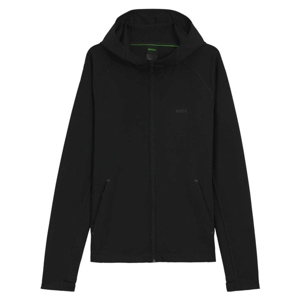 Boss Mens Active Workout Full Zip Hoodie / Black